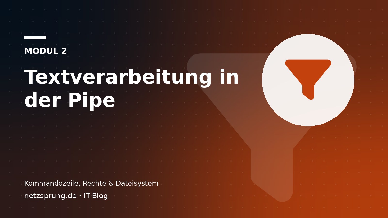Textverarbeitung in der Pipe