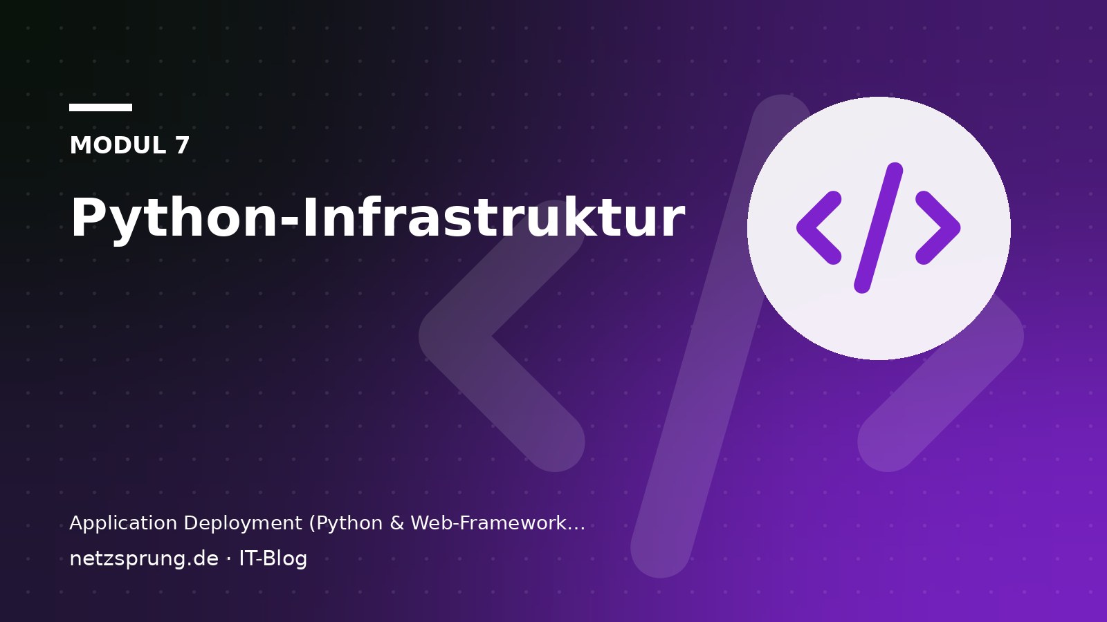 Python-Infrastruktur
